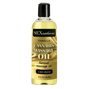 Cannabis Massage Oil in a light vanilla scent